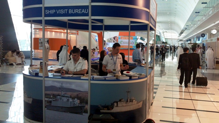 Ship visit bureau du salon IDEX